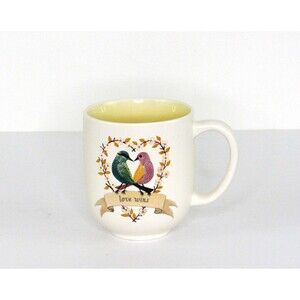 Hallmark Geninne Zlatkis "Love Wins" Coffee Mug Cup Love Birds Santa Fe Artist